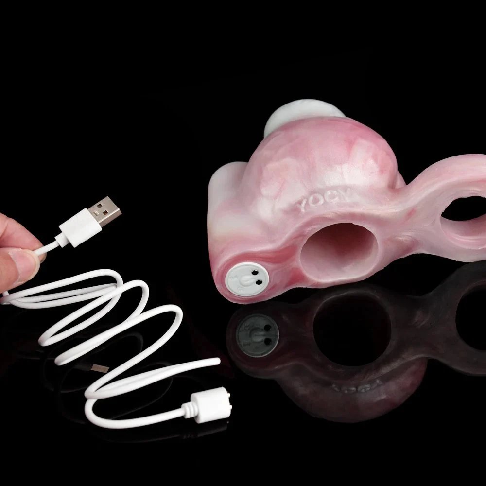 3.07 Inch Small Realistic Skin Wolf Penis Prostate Massage Liquid Sex Penis Sleeve Able to Bend Soft Toy