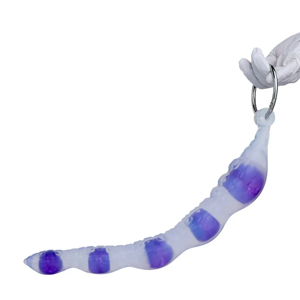 18.8in Silicone Transparent Super Long Anal Beaded Dildo Long Anal Erotic Toy Adult Sex Toys for Women Men Gay Prstate Massage