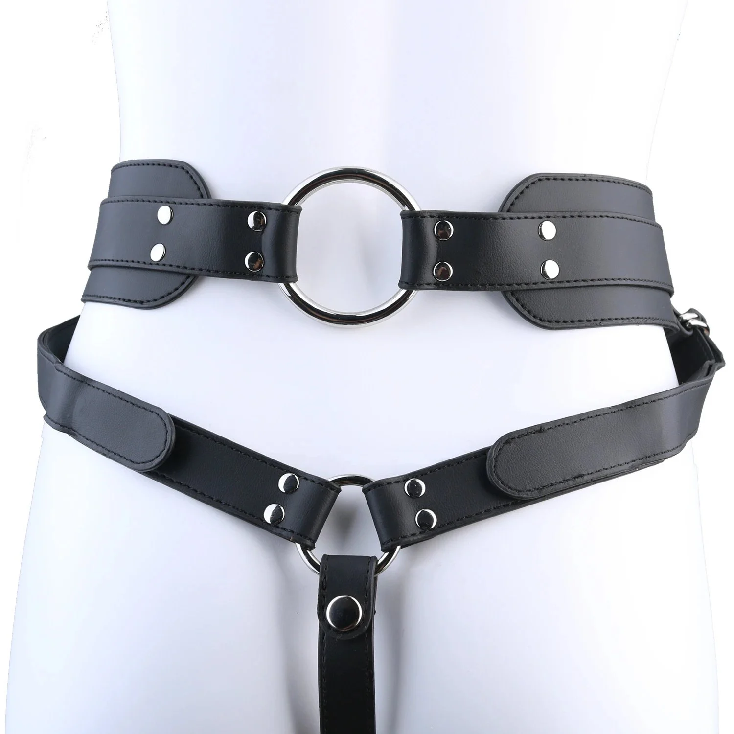 Leather Restraint Straps for Securing Penises and Male Chastity Devices Available in Four Colors and Four Sizes Adjustable