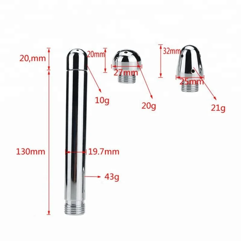 1Set Small Shower Head Enema Water Nozzle Anal Plug Head Enema Anal Cleaning Kit Faucet Vaginal Washing
