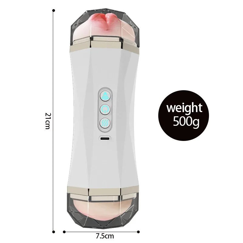 Double-Headed Interactive Masturbator Cup Men's Sexual Exercise Product for Male Masturbation