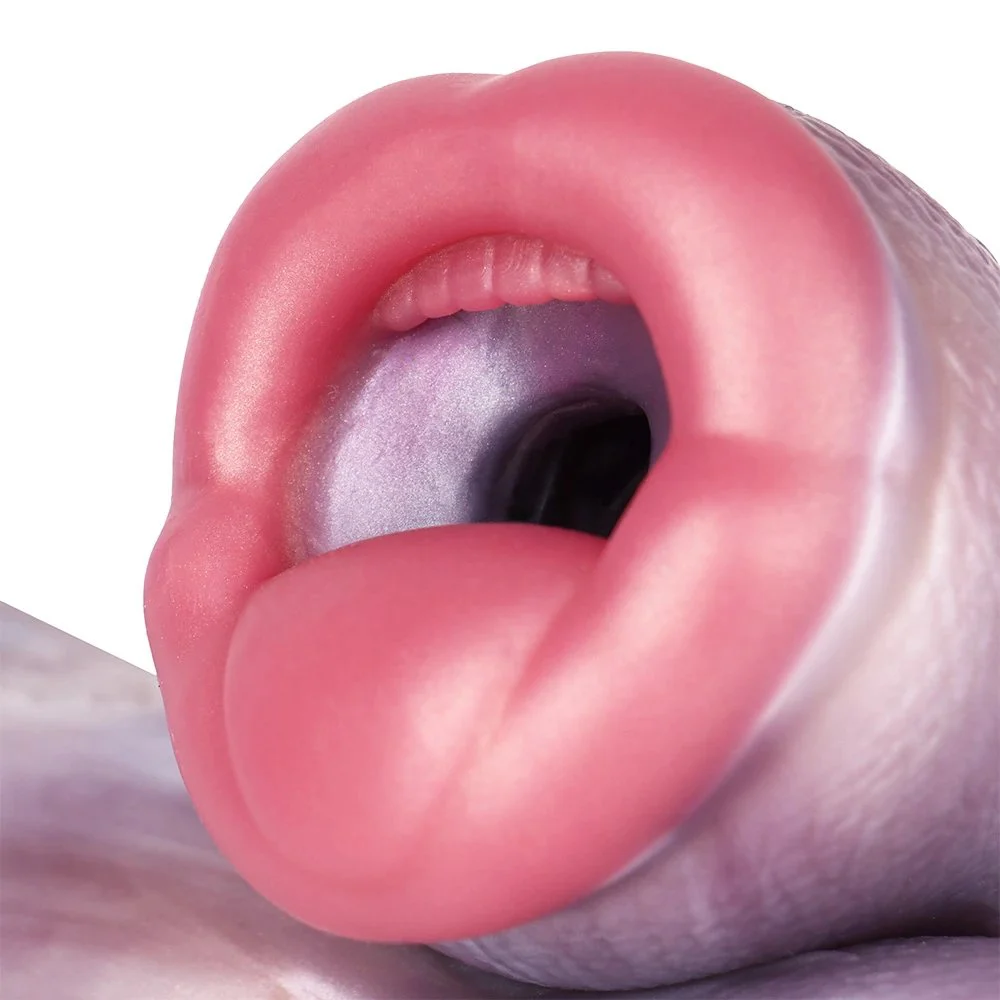 Air Pump Oral Cup Male Fantasy Silicone Masturbator Experience Realistic Sex Toys Two Sizes With Air Pump Model