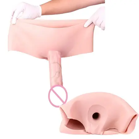 Strap on Dildo Panties Soft High Elasticity Silicone Pants Extender Length Reusable Men Condom Adult Transgender Crossdresser