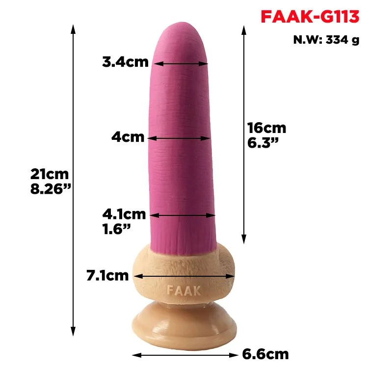 20cm 7.87 4cm Soft Flexible Realistic Lifelike Artificial Dildo Anal Butt Plug Silicone Kangaroo Animal Dildo for Women