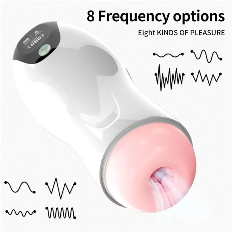 8 Frequency Vibrating Masturbator Cups With Voice Electric Male Masturbation Cup Men Sex Toys