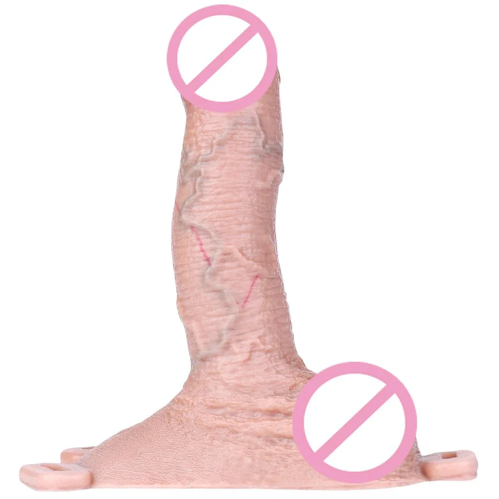 Soft Penis Enlargement Cock Sleeve Extender Thicker Dick Cover with Weave Belt &keel Adult Sex Toys Goods for Men&lesbian