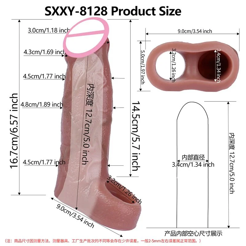 5 Style Hollow Silicone Penis Sleeve Male Reusable Condom for Men Delay Ejaculation Adult Sex Toy for Couple Game