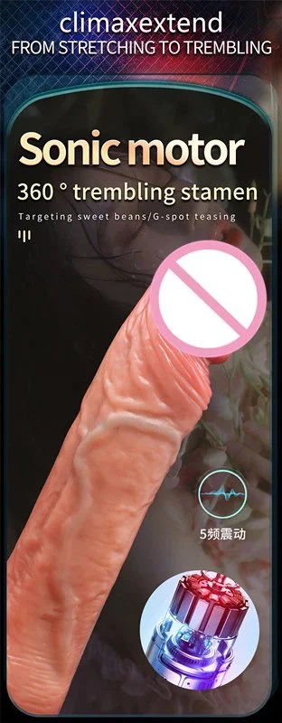 Multi Speed New Remote Control Thrusting Heated Realistic Telescopic Dildo Vibrator Sex Toys for Women