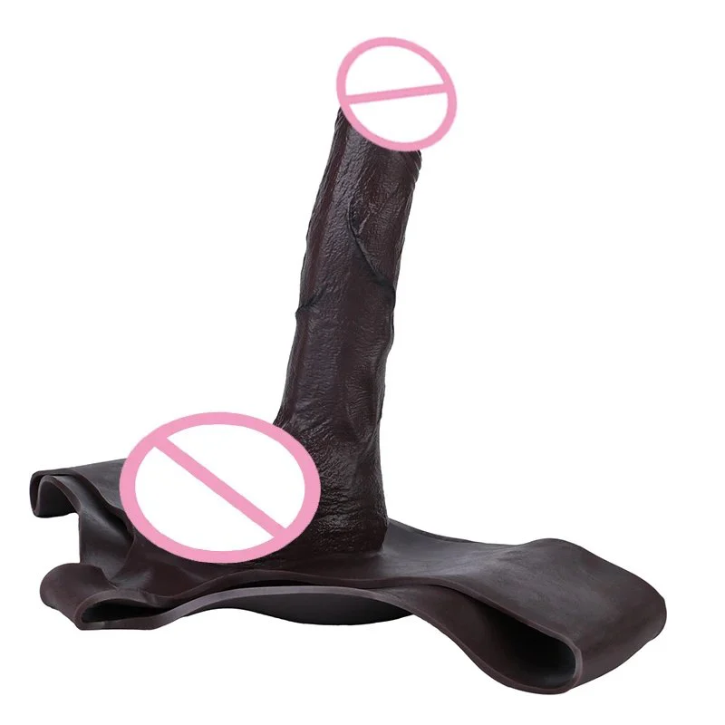 Ultra 9.84 Inch Realistic Penis Sleeve Thongs Skin Feeling Lifelike Male Strap on Dildo Extender Sex Toys Delay Ejaculation