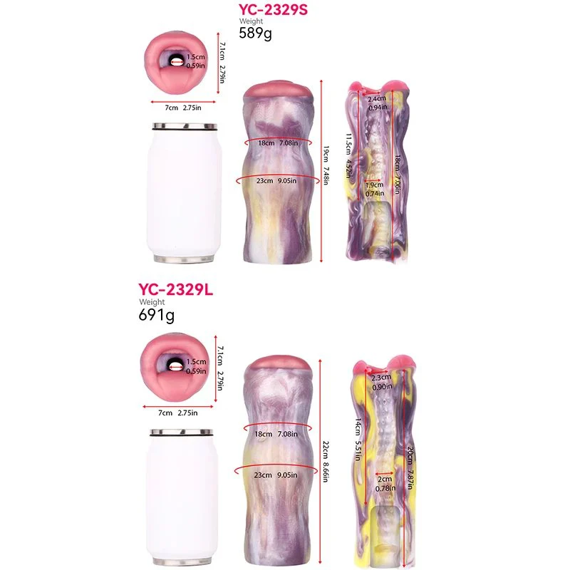 Air Pump Oral Cup Male Fantasy Silicone Masturbator Experience Realistic Sex Toys Two Sizes With Air Pump Model