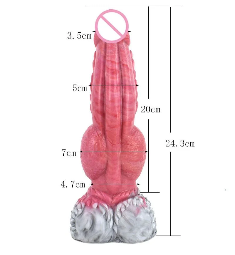 New Adult Monster Wolf Squirting Dildo Soft Silicone Water Spray Penis Realistic Huge Ejaculating Dildo for Women Sex