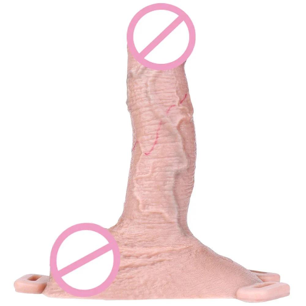Soft Penis Enlargement Cock Sleeve Extender Thicker Dick Cover with Weave Belt &keel Adult Sex Toys Goods for Men&lesbian
