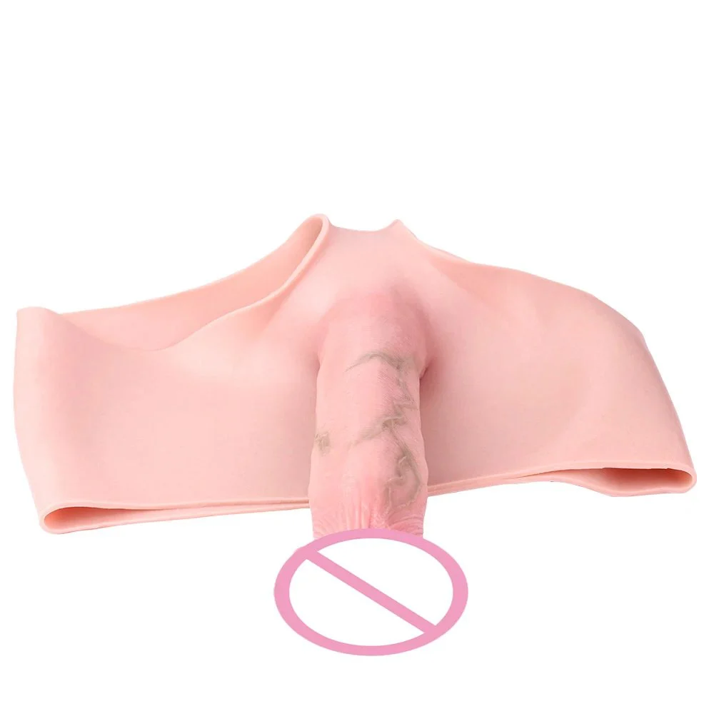 Strap on Dildo Panties Soft High Elasticity Silicone Pants Extender Length Reusable Men Condom Adult Transgender Crossdresser