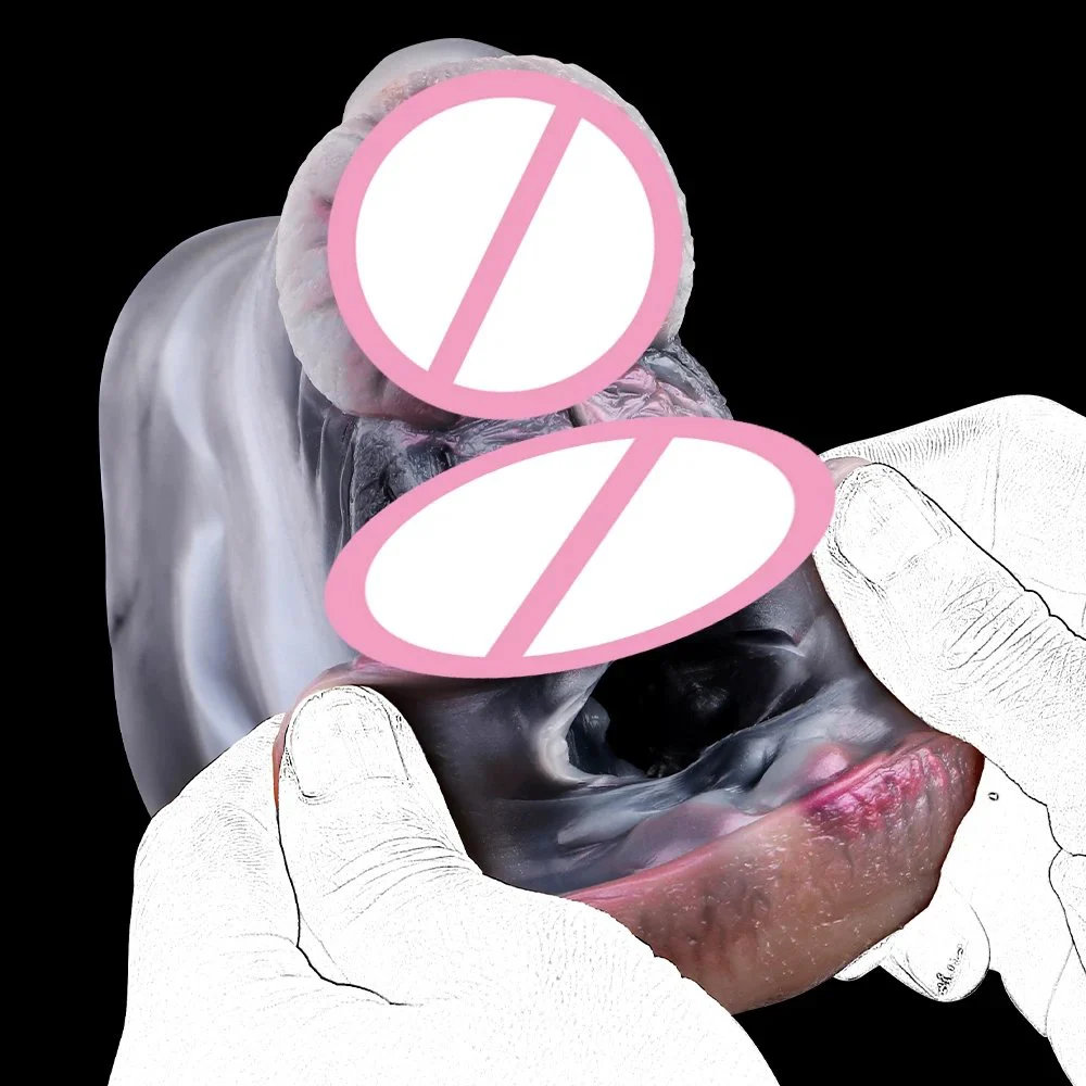 Animal Monster Masturbation Cup Male Dual Masturbating Sex Toy Miss Zebra Mastrubations Fantasy Sex Toys