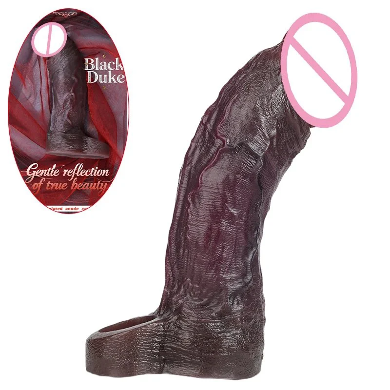 8.46in Male Enhancement Penis Sleeve Silicone Material with Realistic Texture Intense Experience Penis Extender L Sex Toy