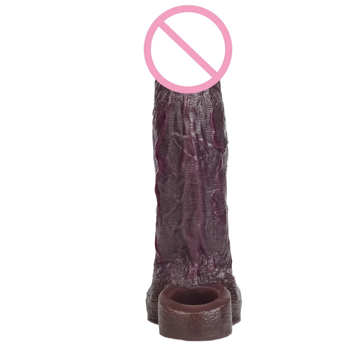 8.46in Male Enhancement Penis Sleeve Silicone Material with Realistic Texture Intense Experience Penis Extender L Sex Toy