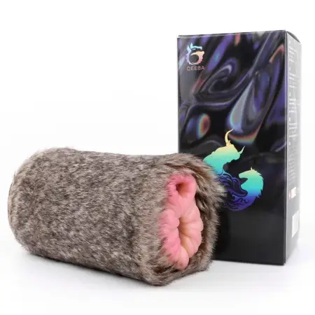 Animal Type Male Masturbator in Fur Fantasy Pocket Pussy Stroker Double Hole Furry Realistic Vaginal Sex Toy for Men