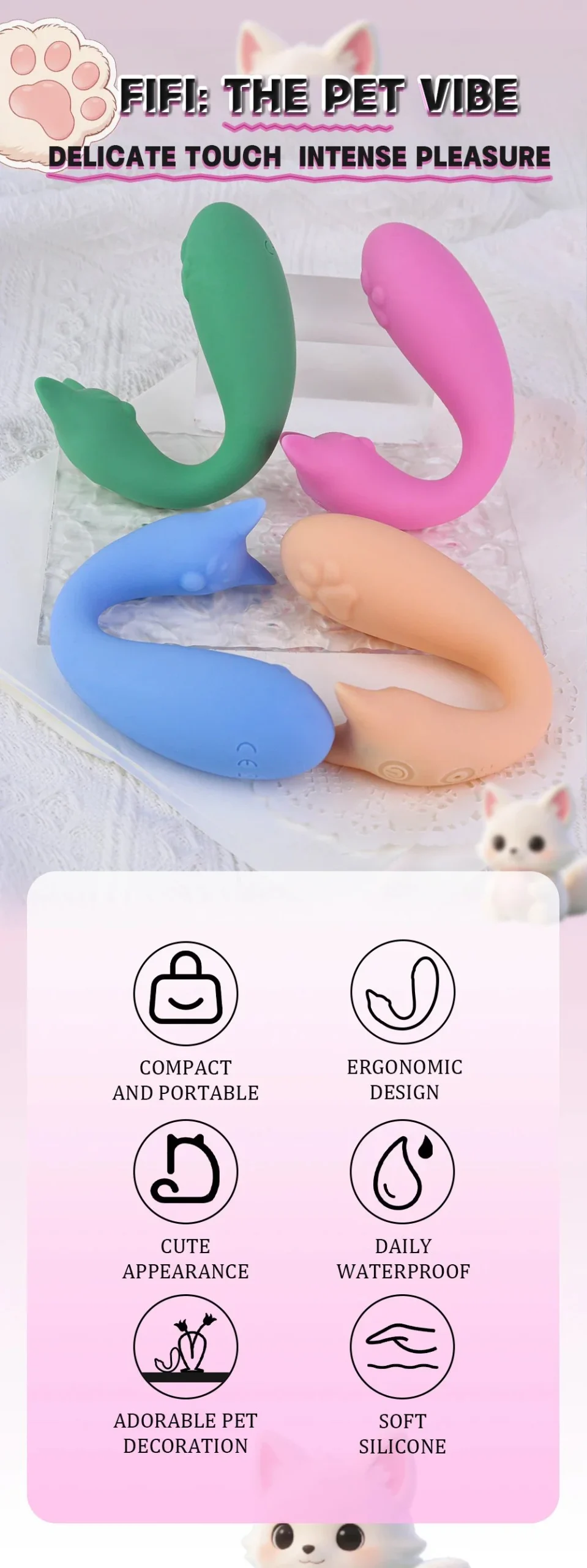 New Waterproof and Rechargeable Mini Vibrator Clitoris Vibrator Personal Massager G Spot Vibrator Women Adult Toys