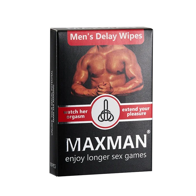 Delay Spray 10Pcs Box Sexual Products Ejaculation Delay Wet Tissue Men Delay Wipes