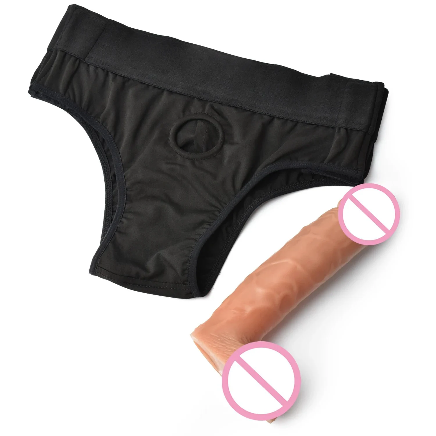 7.87 Inch Large Realistic Rubber Penis Sex to Toy Artificial Real Male Chastity Belt Plug
