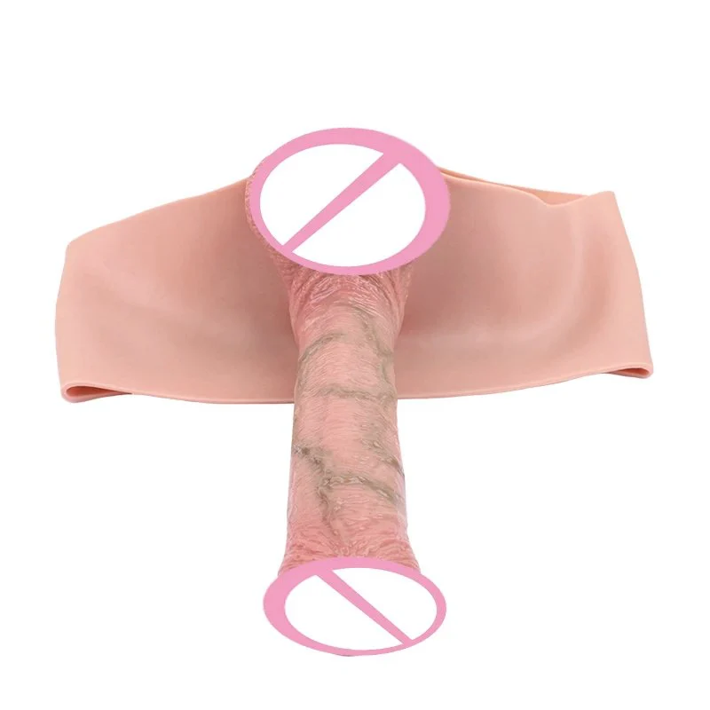 Wearable Penis Sleeve Silicone Strap on Dildo Pants With Hollow Dildo Male Masturbator Sex Toys for Men Delay Ejaculation