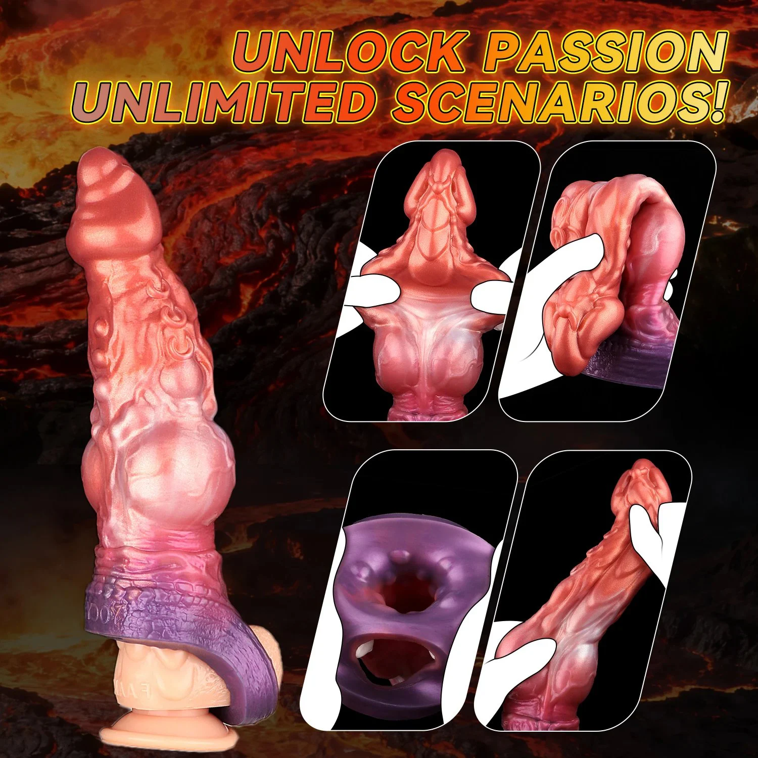 9.84 Inch Monster Huge Thick Dildo Sleeve Penis Sheath Extender Enlarger,Cock Sheath Extension Penis Extender Toy