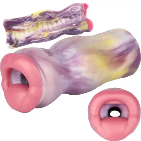 Fantasy Mouth Stroker Pocket Pussy Soft Silicone Fantasy Men Masturbator With Pump Suck Function Sex Toy for Men