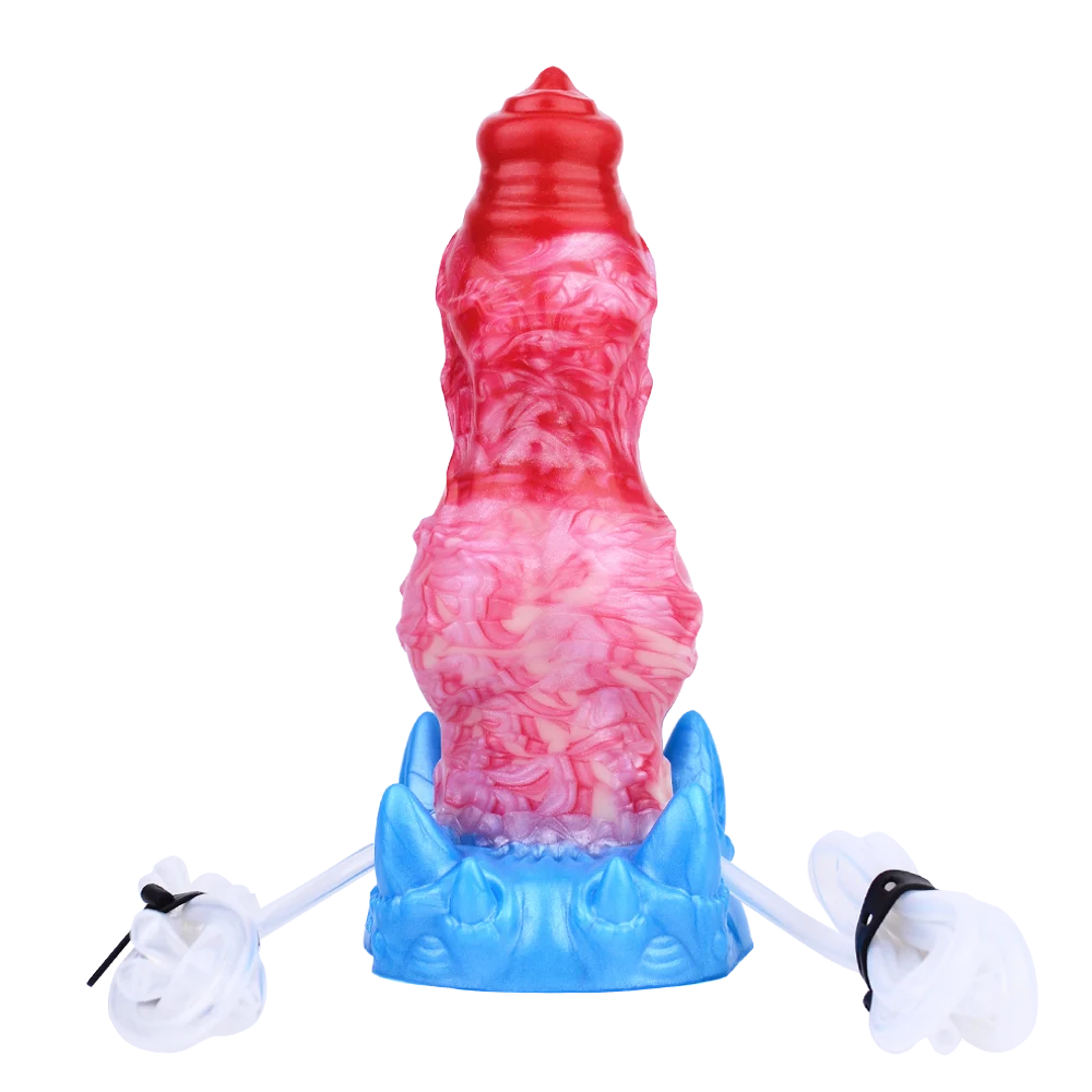 7 Inch Victor Squirting Cock Sex Toy With Needle Tube and air Bag Inflatable Anal Plug Masturbator Toy for Man and Woman