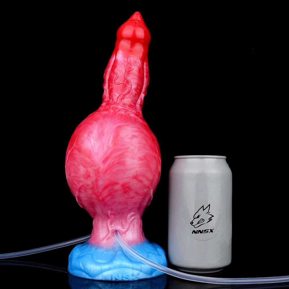 9 Inch Valla Knot Horse Dildo Skin Friendly Soft Silicone Inflatable Squirting Anal Plug Adult Game Flirting Masturbator Sex Toy