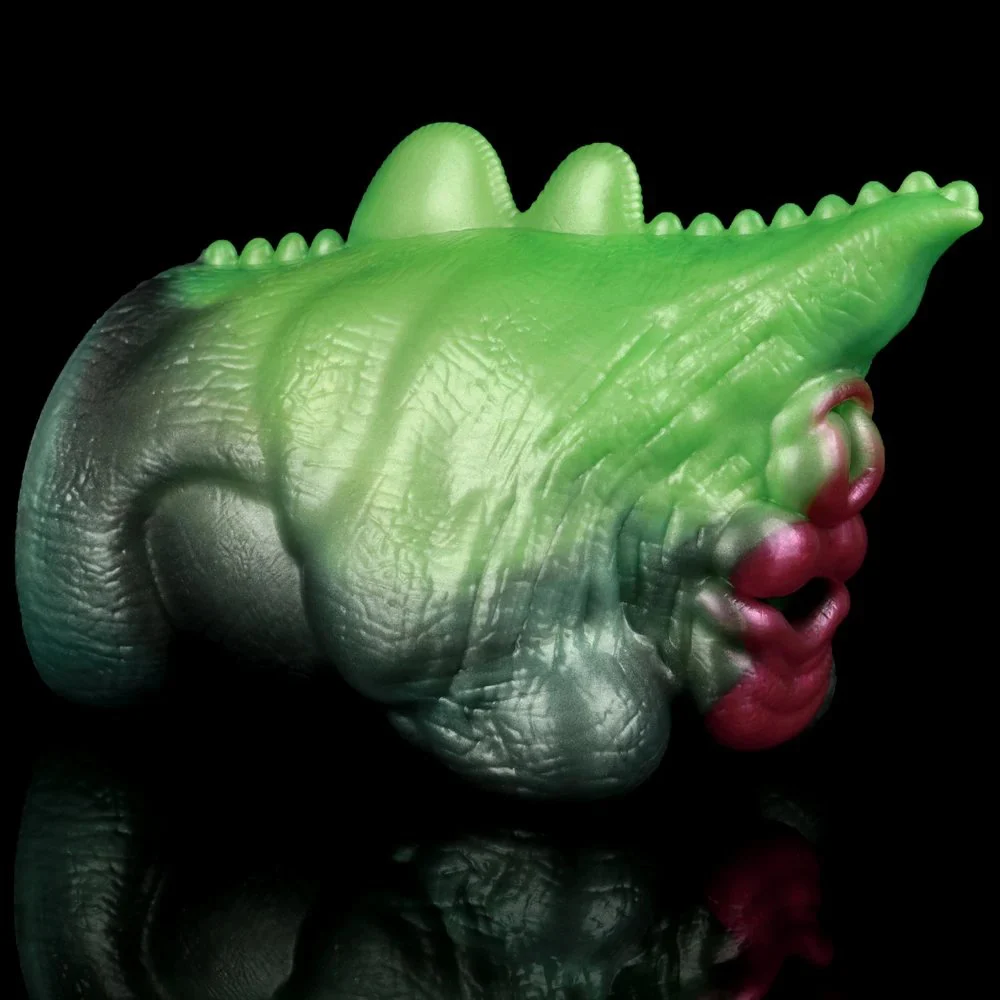 Animal-like Green Dragon Design Masturbator with Double Channel Realistic Animal Aircraft Masturbator for Men Masturbate