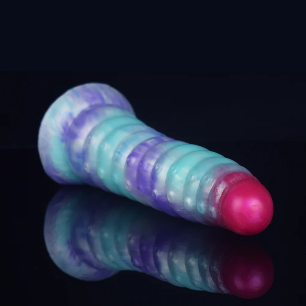 568g Ice Dragon Colour Silicone Anal Plug Adult Erotic Products