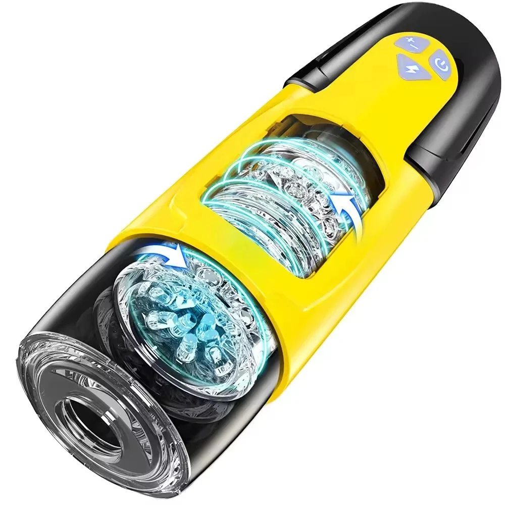 Automatic Electric Waterproof Male Stroker Toy 7 Thrusting Rotating Modes Masturbator Cup Multiple Stimulation Features Real