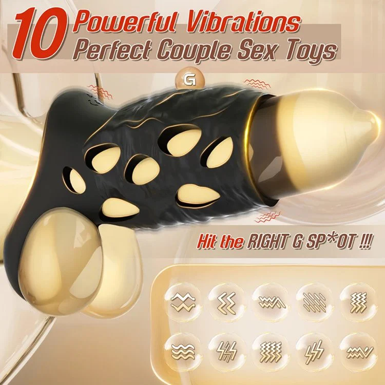10 Powerful Vibration App Male Delayed Ejaculation Cock Ring for Men Masturbation