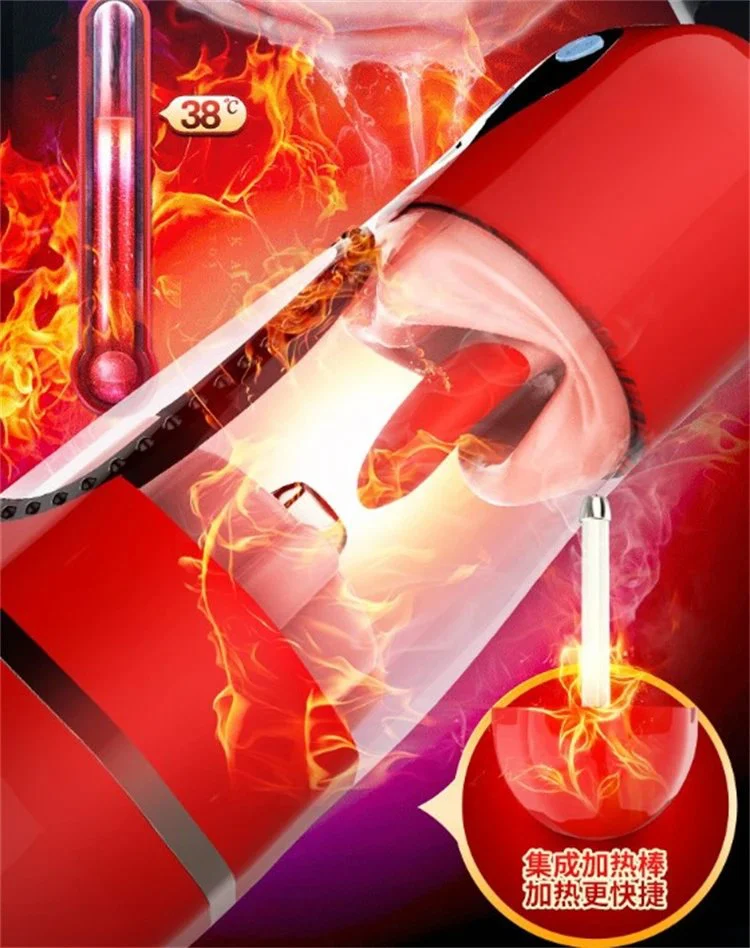 Automatic Licking Tongue Masturbator Male Heating Deep Throat Intelligent Masturbation Cup