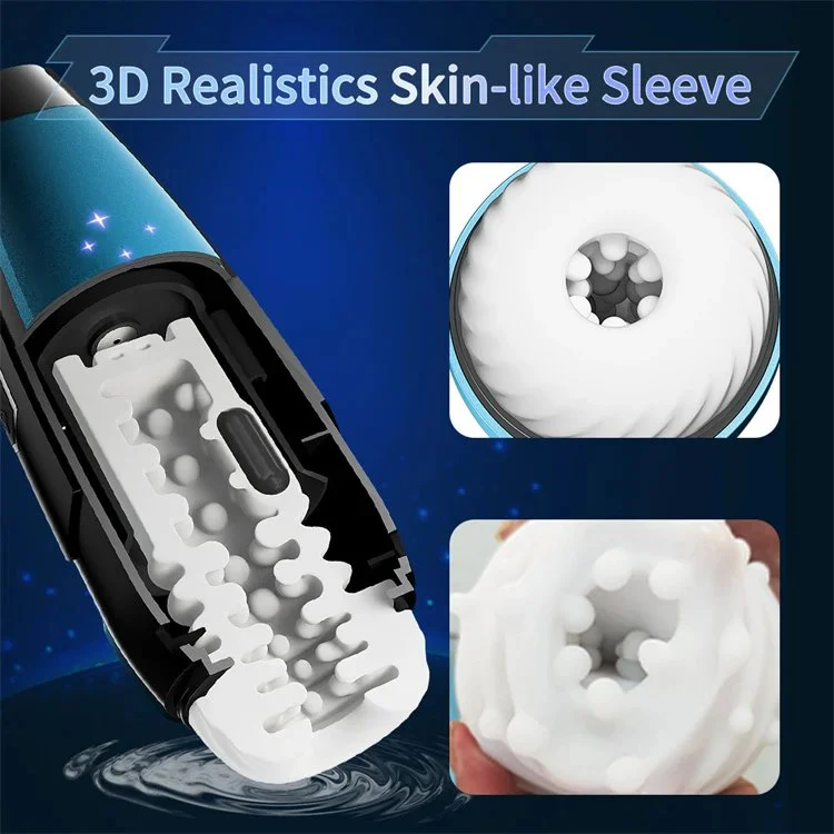 Automatic Penis Training Masturbation Cup Capsule Vibrator Deep Throat Telescopic Masturbating Cup