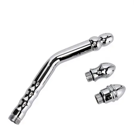 Intimate Care Metal 3-Nozzle Sex Toys for Anal & Vaginal Cleaning Massage Shower Enema