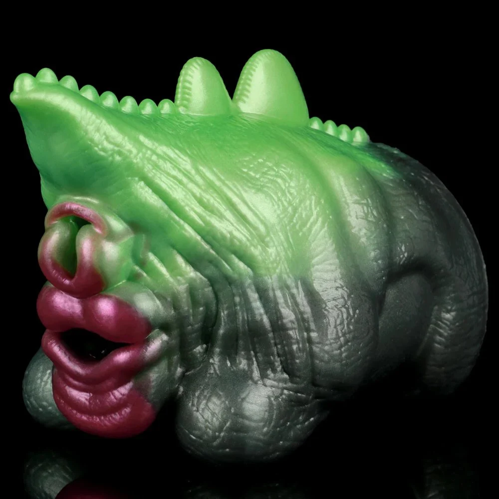 Animal-like Green Dragon Design Masturbator with Double Channel Realistic Animal Aircraft Masturbator for Men Masturbate
