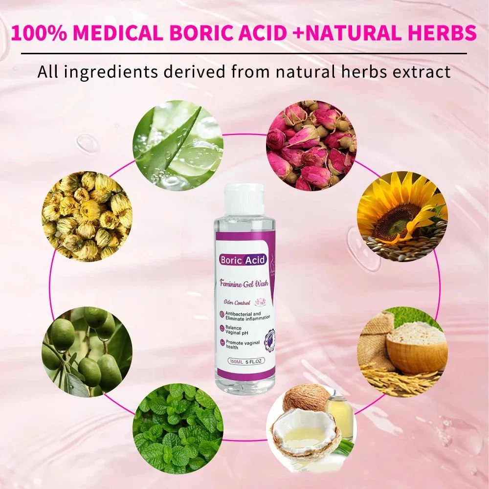 Female Private Part Care 150ML Wash Vaginal Gel Boric Acid Feminine Wash