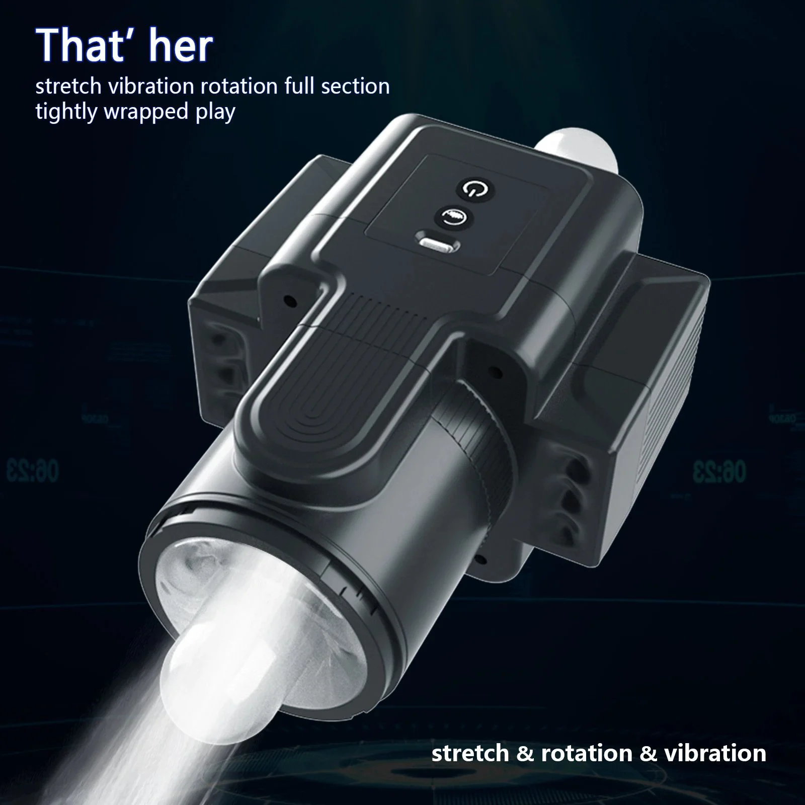 Automatic Telescopic Sucking Vibration Cup Adult Male Masturbator for Male Masturbation