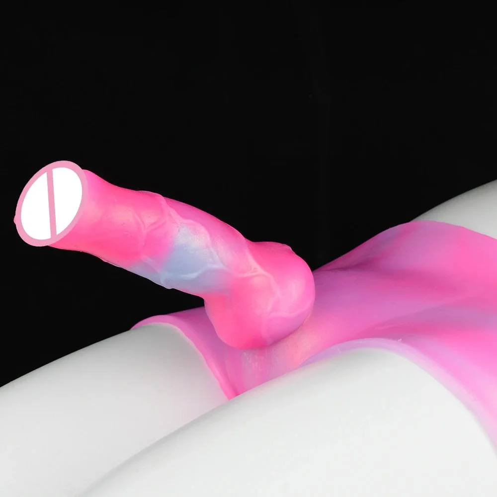 Silicone Pants with Fantasy Dildo Multi-color Strap Penis Anal Plug Stretchable Sex Toys for Women Masturbating