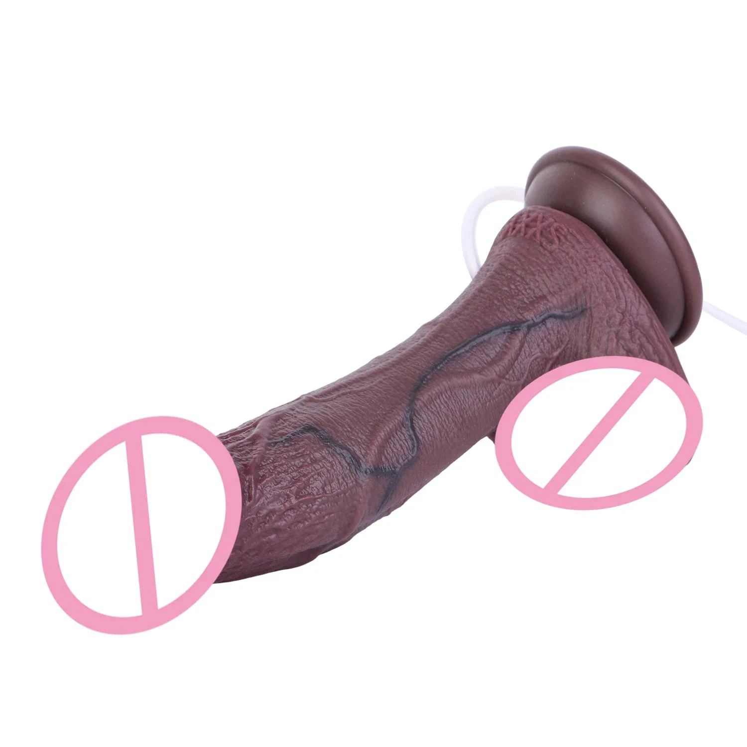 Obsidian-colored Realistic Dildo Medical-grade Silicone Squirting Dildo Adheres to the Body Suitable for Women