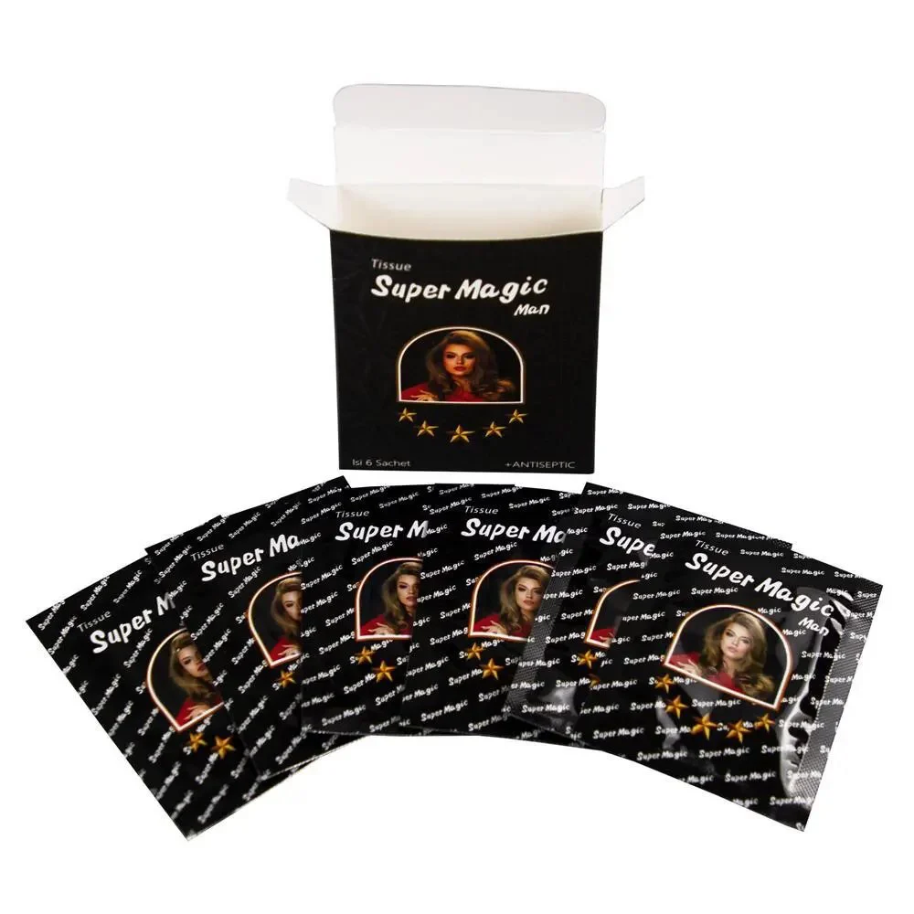 Delay Spray Sexual Adult Products 6PCS Long Time Male Delay Wet Wipes Man Delay Wet Tissue