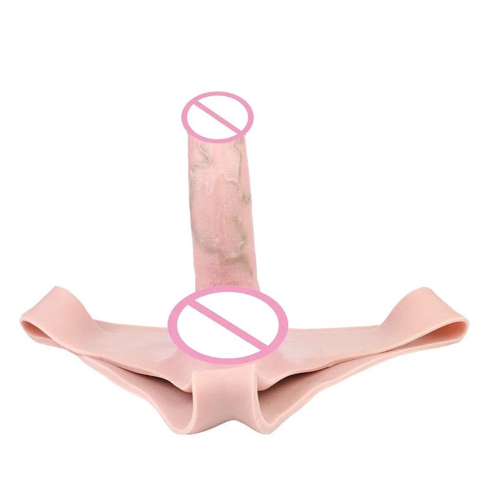 Skin Friendly Strap-on Hollow Penis Realistic Pnis Skin Sex Stimulation Orgsm Sex Toy for Men