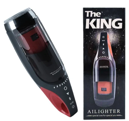Automatic Telescopic Rotation Penis Massager with Vibration and Sucking Features Hands-Free Male Masturbator for Men