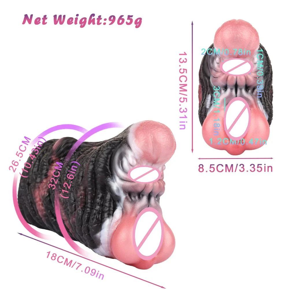 Animal-like Dreamweaver-Elephantra Design Masturbator with Double Channel Realistic Artificial Vagina Masturbator for Men