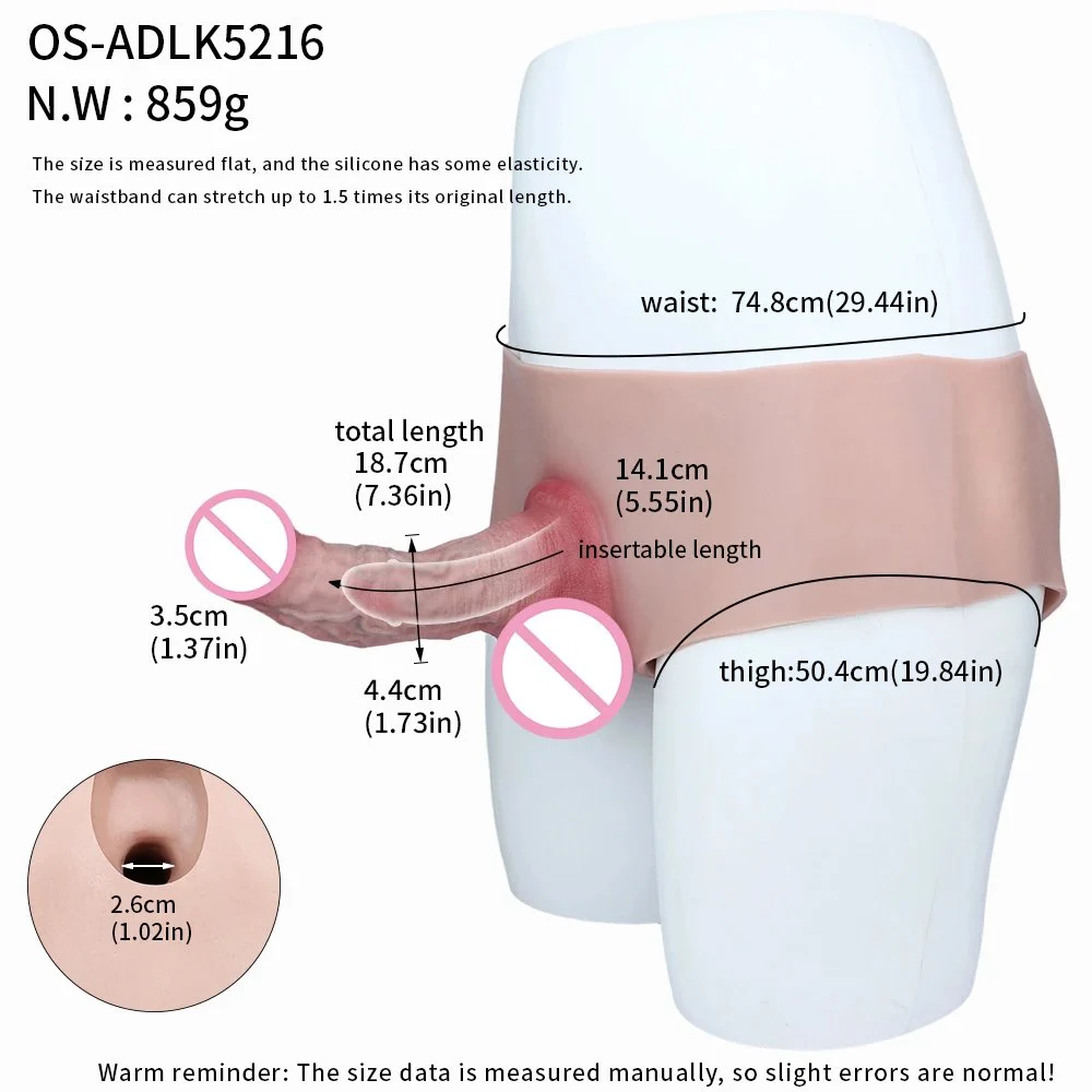 Realistic-feel Silicone Male Penis Skin-tight Pants for Wearable Simulation, Featuring Lifelike Texture and Sensation