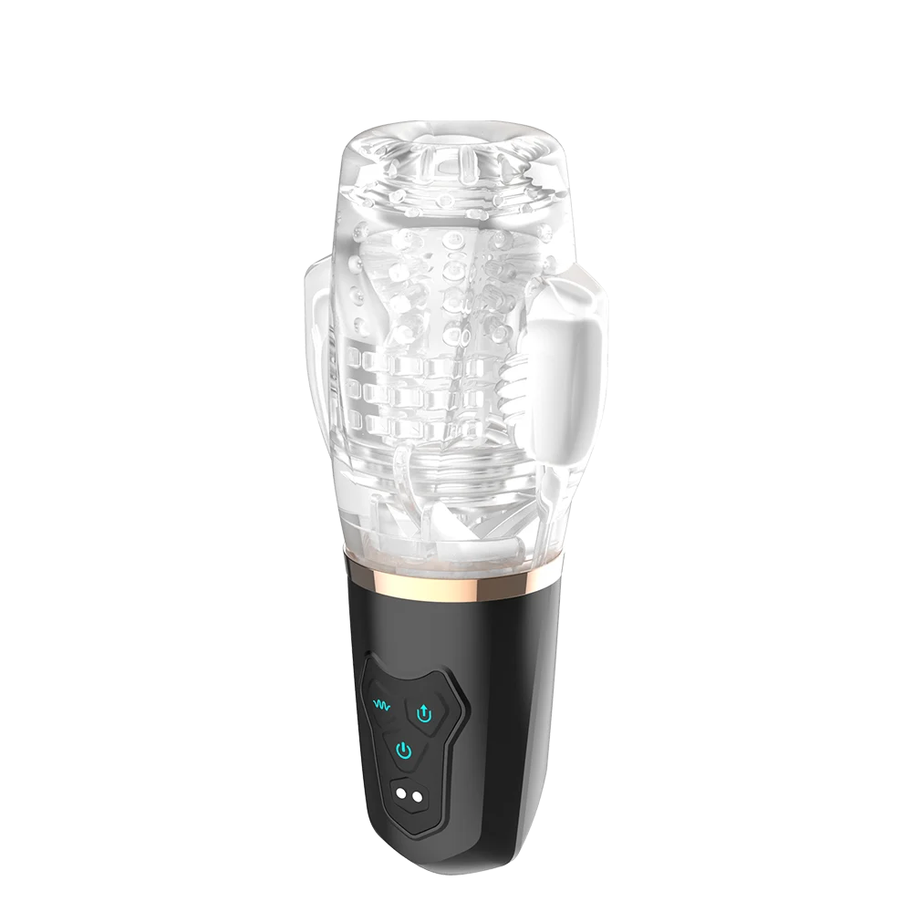 Adult Sex Toy Oral Glans Rotating Sucking Masturbator CupTrainer Penis Massage TPE Material