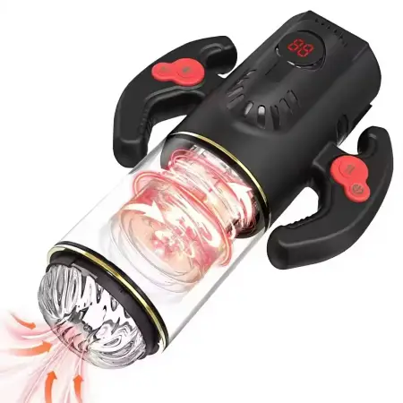Automatic Sucking Male Masturbators Cup Upgraded 7 Vibration & Suction Hands Free Pocket Pussy Male Stroker