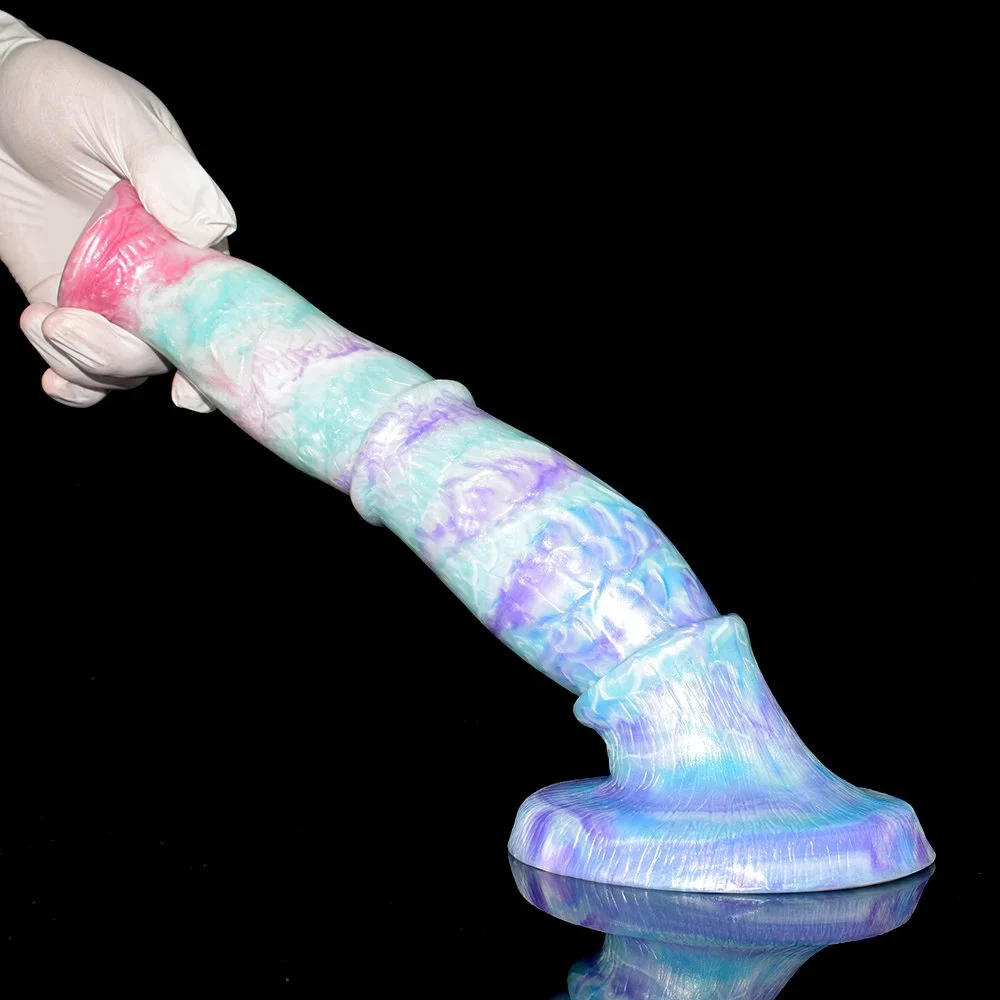 Soft Fantasy Dog Dildo Female Masturbator Sex Toys Real Feeling Realistic Anal Plug Penis Silicone Suction Cup Dildos Women Man