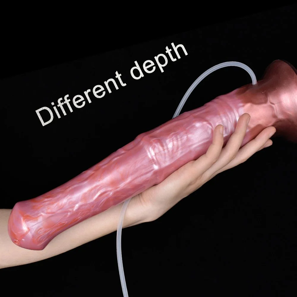 Newest Color Fantasy Big Horse Squirting Dildo Custom Suction Cup Silicone Realistic Long Horse Penis with Suction Cup